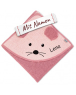 Sterntaler Kapuzenhandtuch Maus Mabel, personalisiertes Weihnachtsgeschenk, bestickt