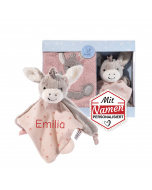 Sterntaler Emmi Girl Baby Geschenkset - Personalisiertes Schmusetuch + Handtuch, Geschenk zur Geburt & Taufe