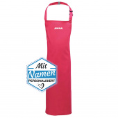 Koch- und Grillschürze, Pink, bestickt